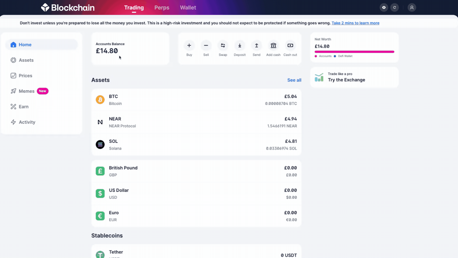 How to deposit crypto into your Passive Rewards Account.gif