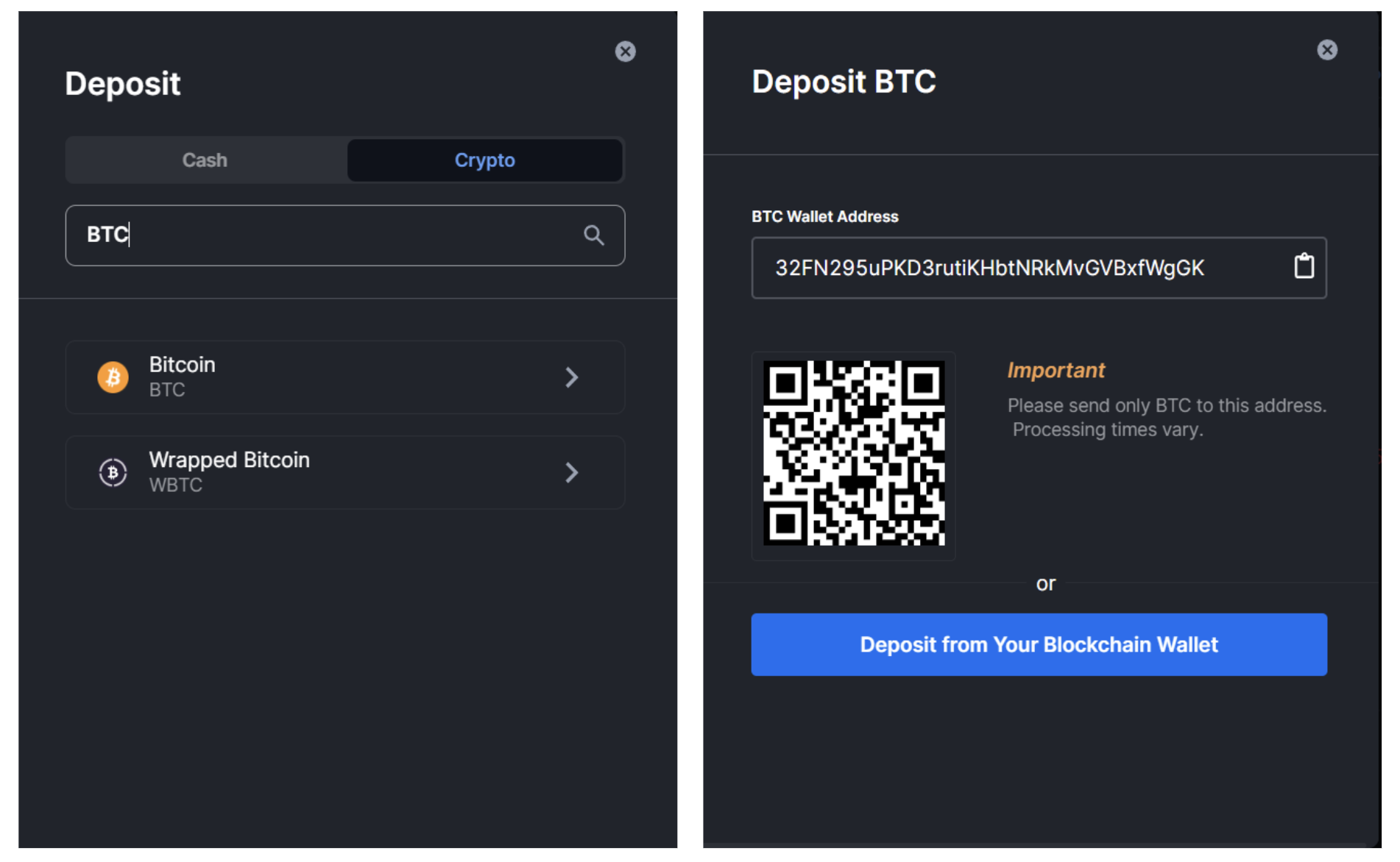 how to deposit money into bitcoin wallet who trades bitcoin futures