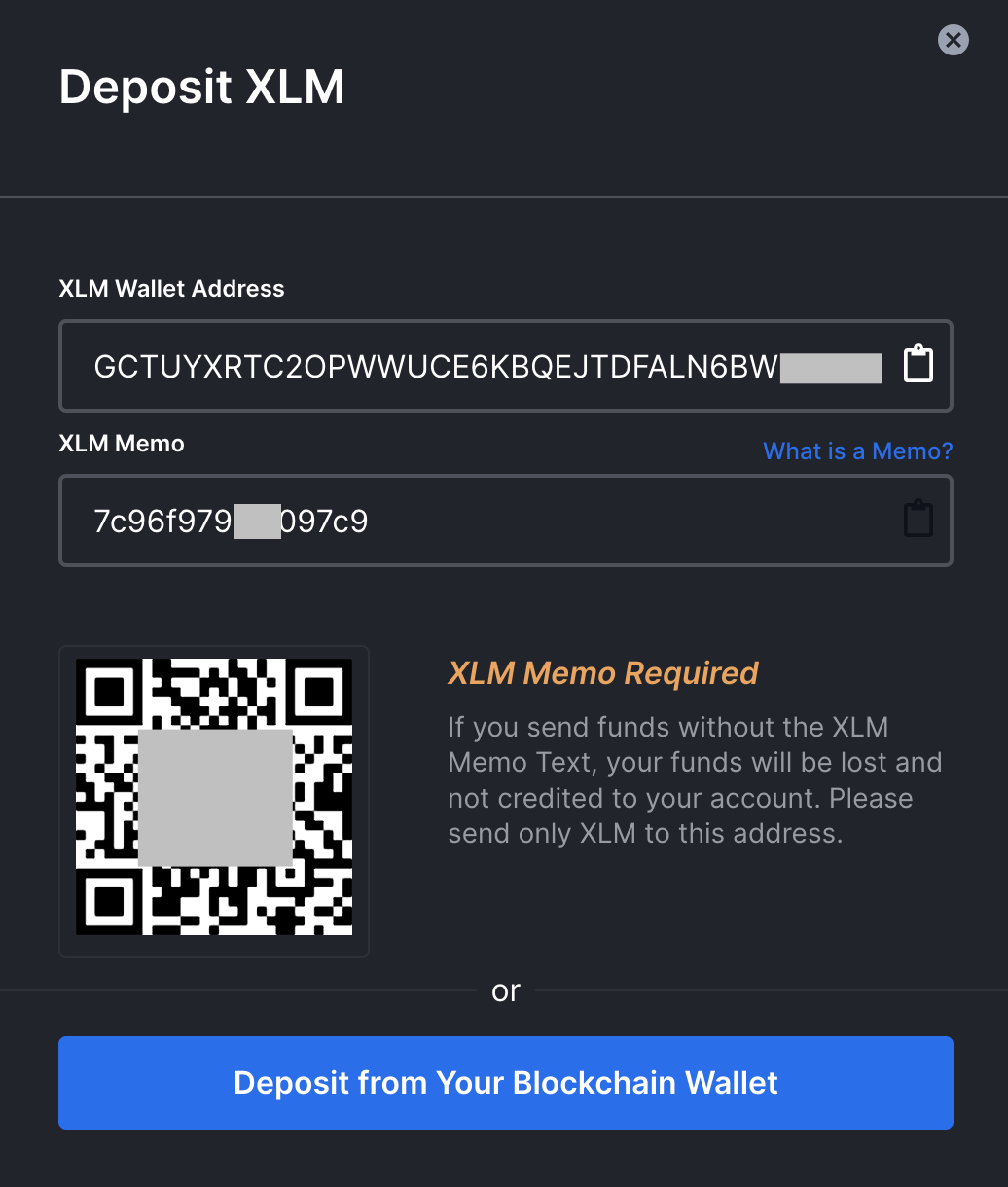 kucoin xlm deposit memo